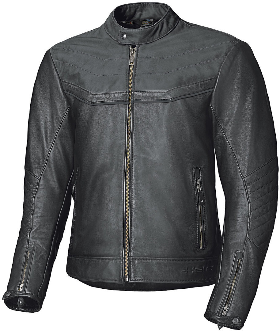 Held Heyden Motorcycle Leather Jacket, black, Size 48, black, Size 48