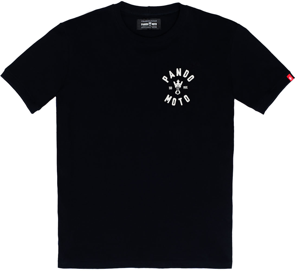 Pando Moto Mike Moto Wing 1 T-shirt, zwart, afmeting S