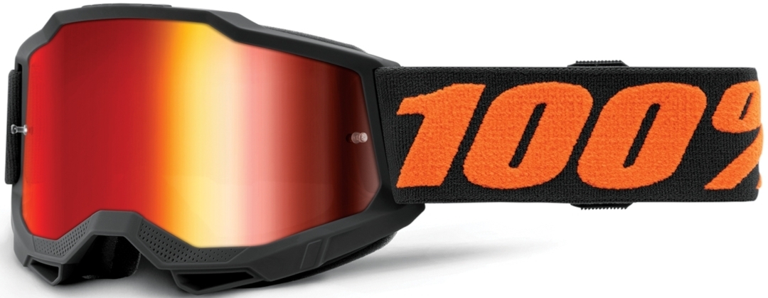 Image of 100% Accuri II Extra Chicago Occhiali giovani di Motocross, nero-arancione