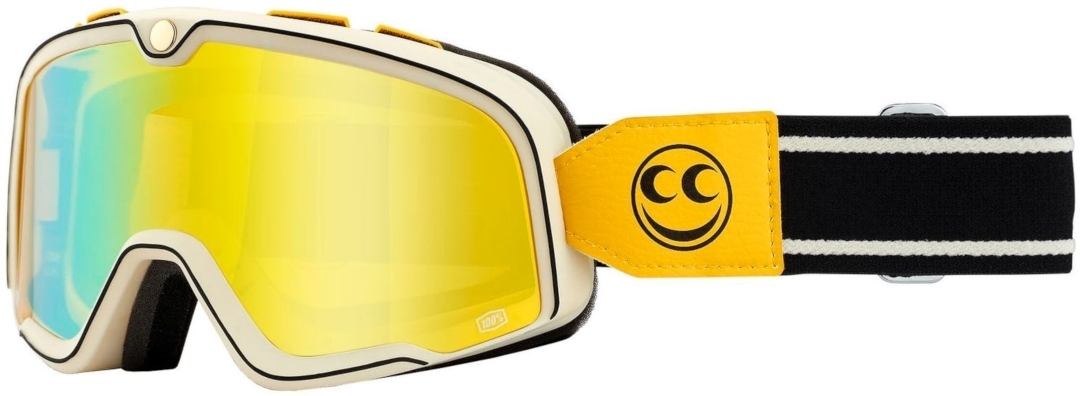 100% Barstow See See Motocross Goggles, black-white, black-white, Size One Size
