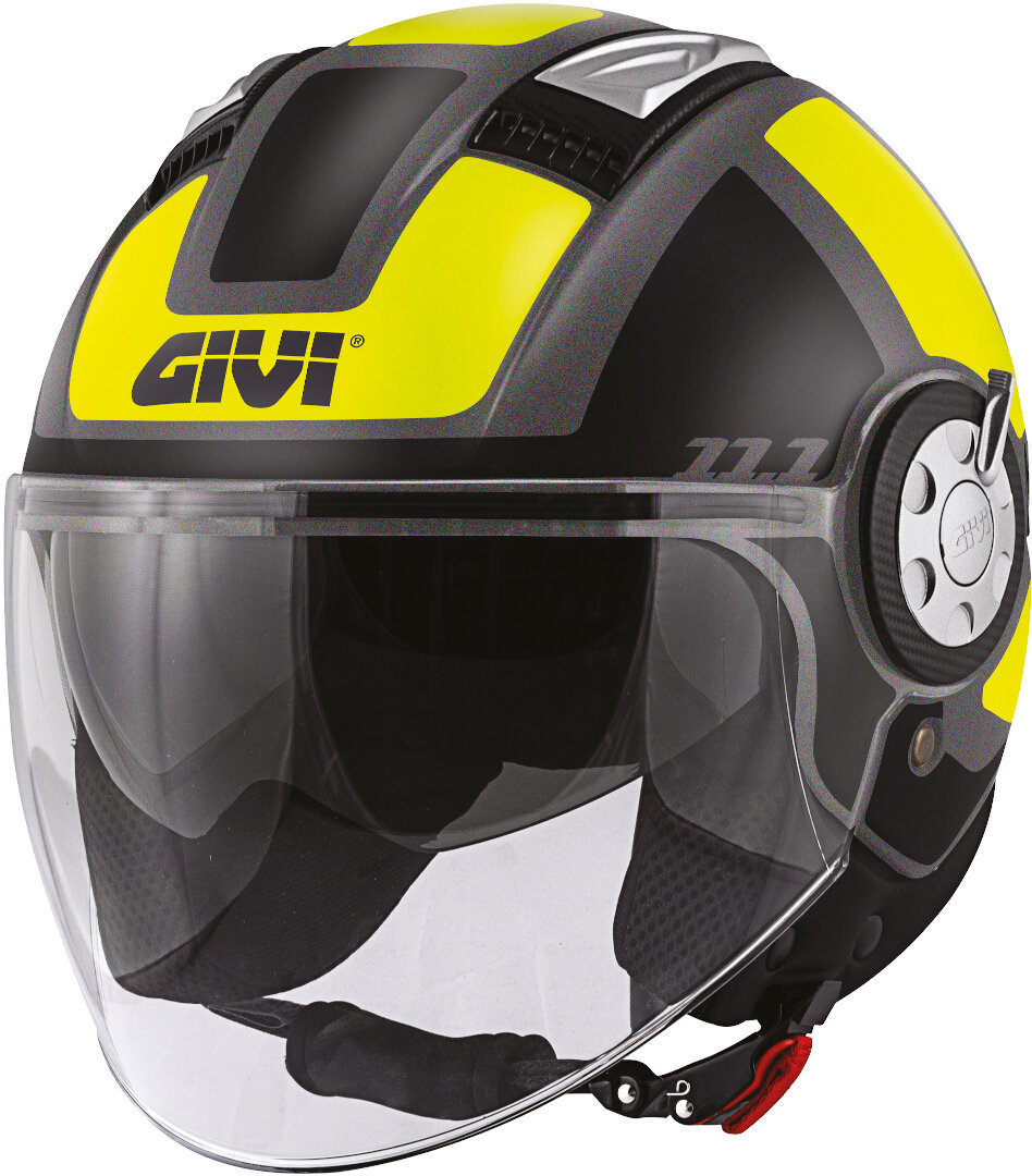 GIVI 11.1 Air Jet-R Class Jet Helm, zwart-geel, afmeting XL