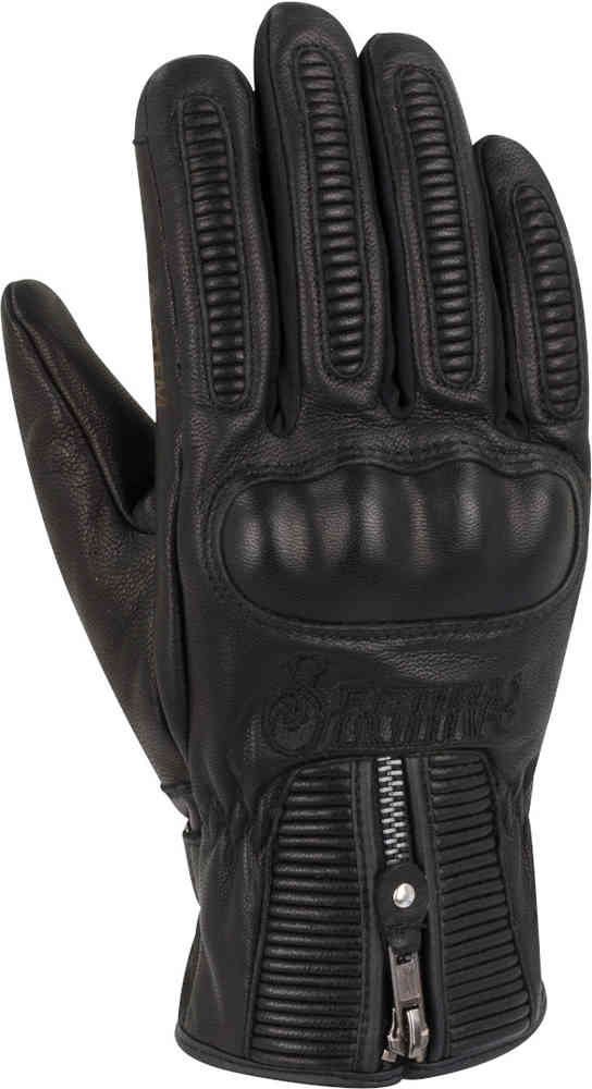 Segura Sultan Black Edition Guantes de cuero de motocicleta