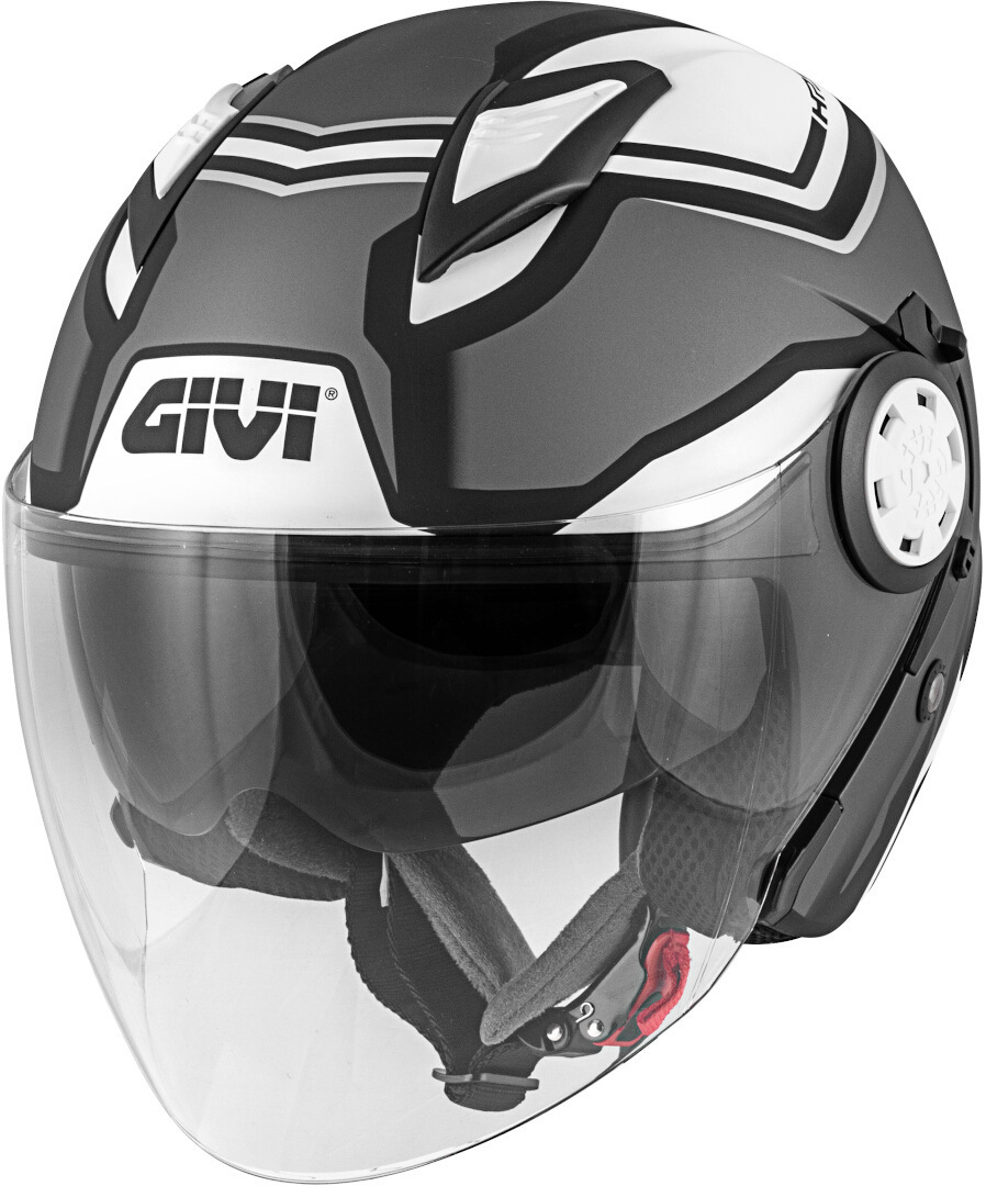 GIVI 12.3 Stratos Shade Jet Helmet, silver, Size M, silver, Size M