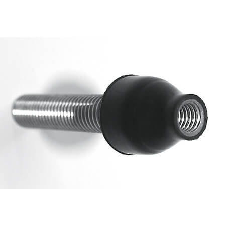 Kellermann Silent rubber adapter (rubber 17 mm, threaded rod 40 mm M8), Size 40 mm for Men, Size 40 mm for Men