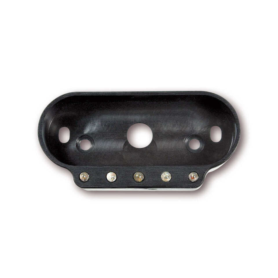 motogadget msm combi frame with pilot lights, black, black