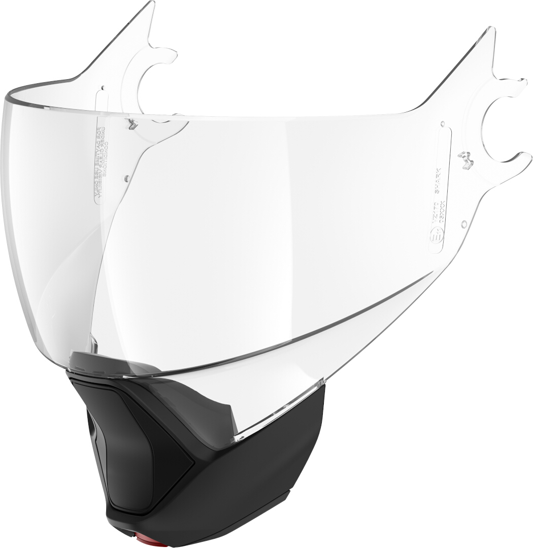 Shark Evojet Visor Chin Curtain Set, black-clear, black-clear, Size One Size