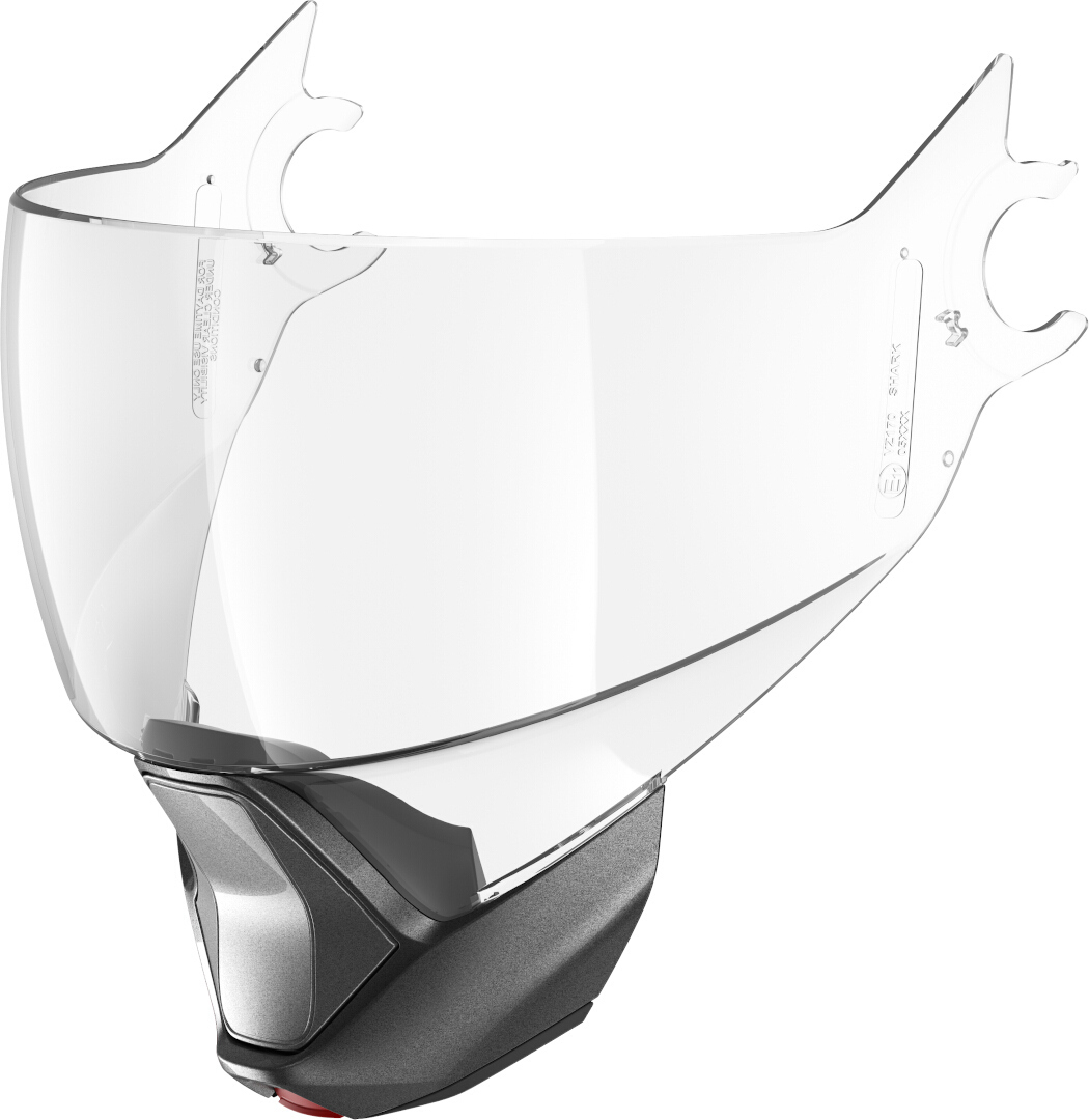 Shark Evojet Visor Chin Curtain Set, grey-silver-clear, grey-silver-clear, Size One Size