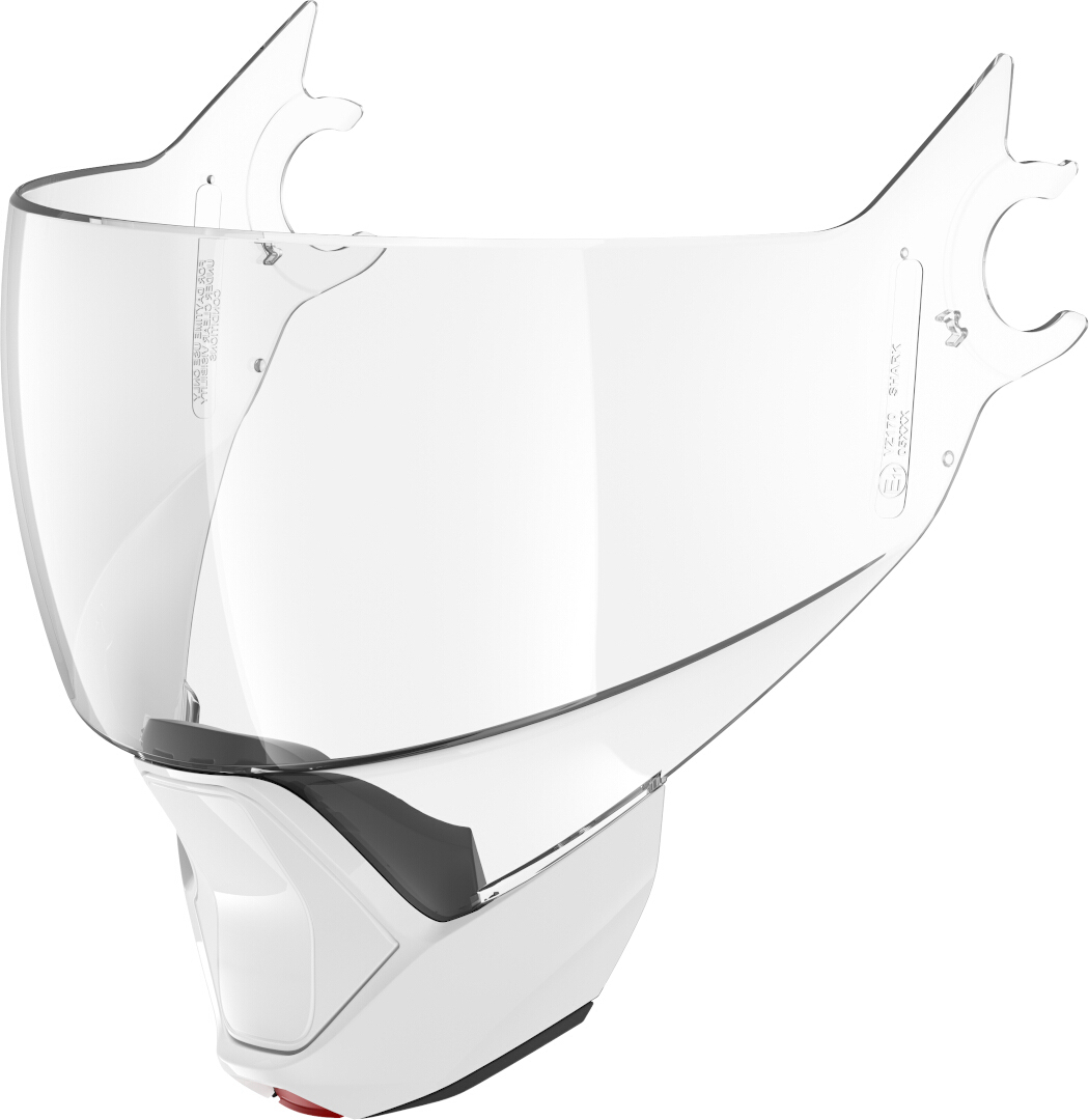 Shark Evojet Visor Chin Curtain Set, white-clear, white-clear, Size One Size