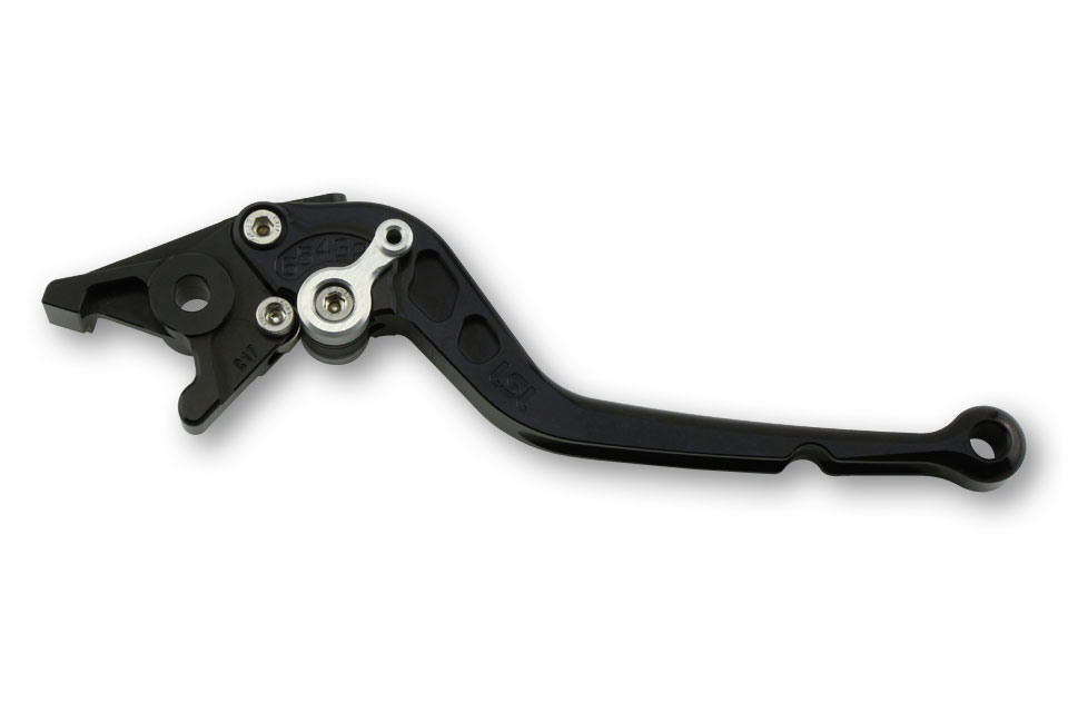 LSL Clutch lever Classic L35R, black/silver, long, silver