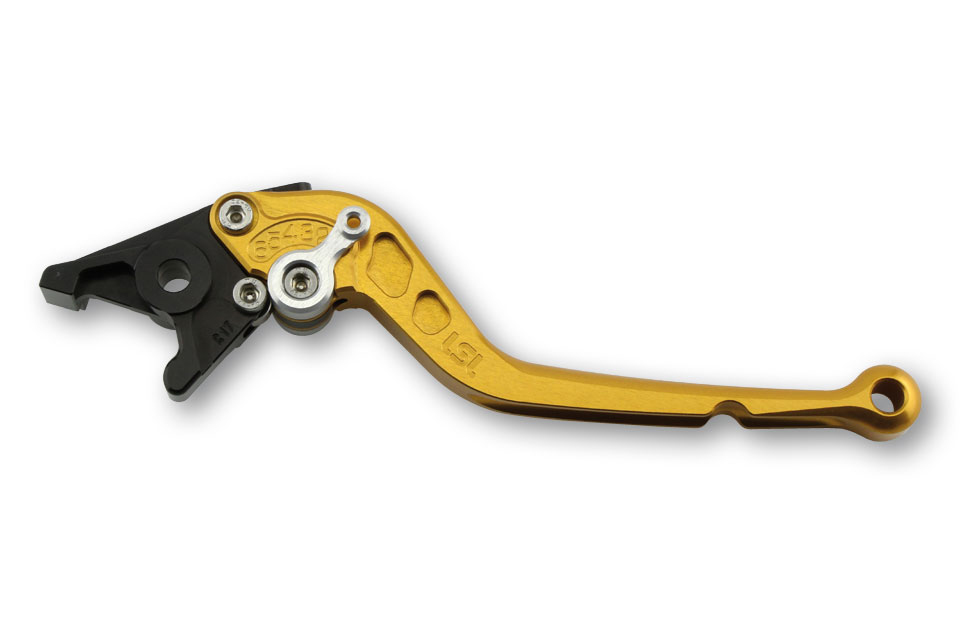LSL Clutch lever Classic L66R, gold/silver, long, silver