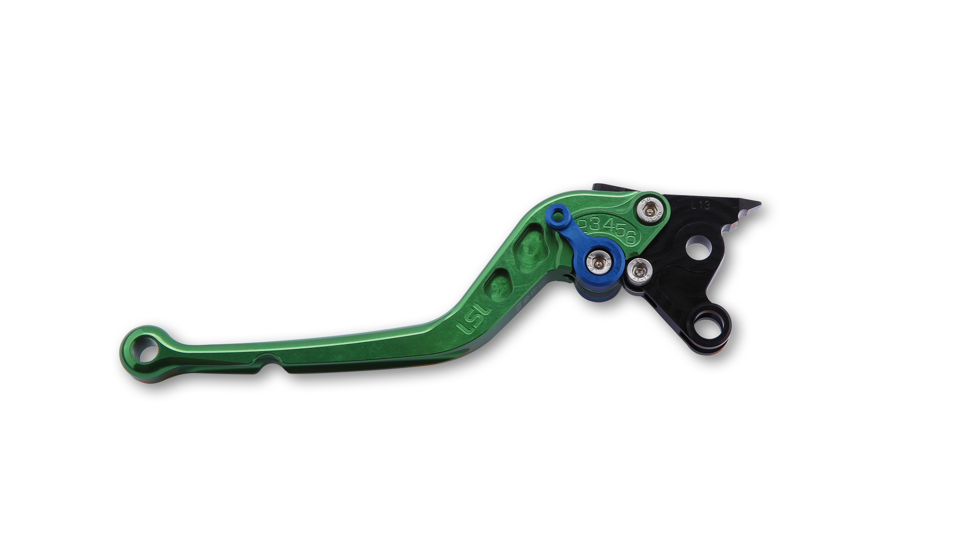LSL Clutch lever Classic L69R, green/blue, long, blue