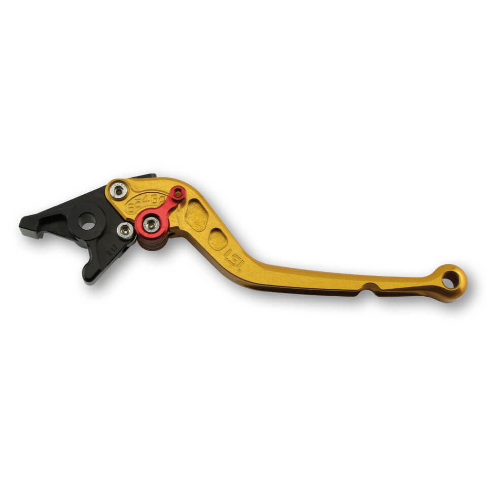 LSL Clutch lever Classic L70R, gold/red, long, red