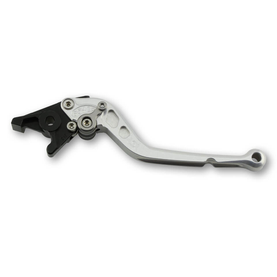 LSL Clutch lever Classic L71R, silver/anthracite, long, black-grey, black-grey