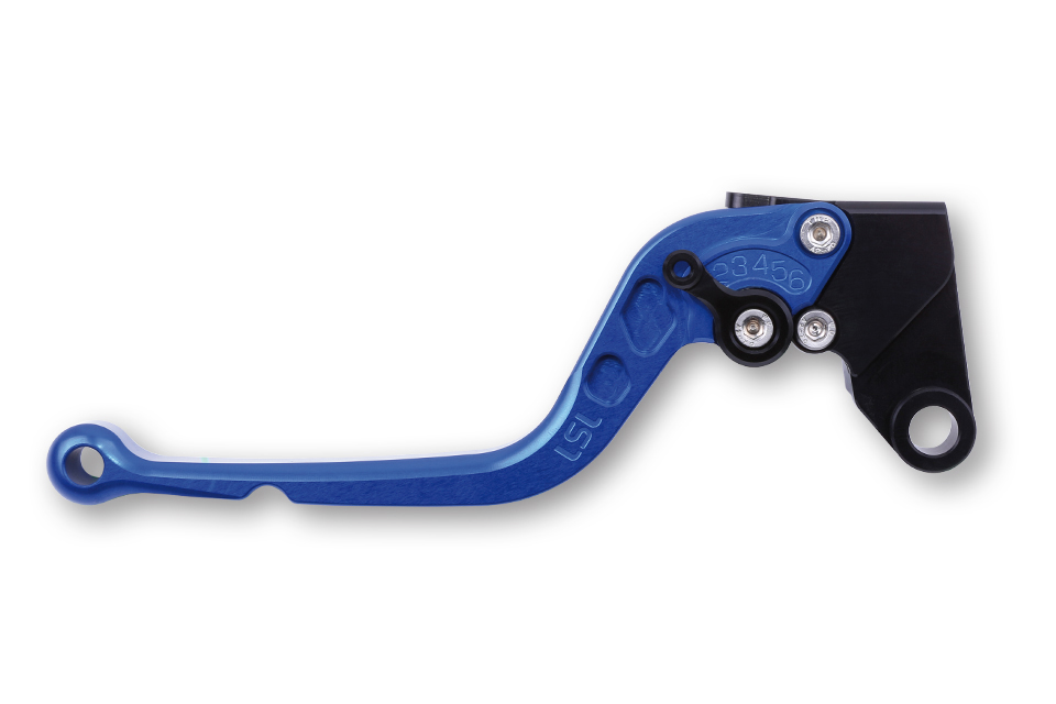 LSL Brake lever Classic R09, blue/black, long, black