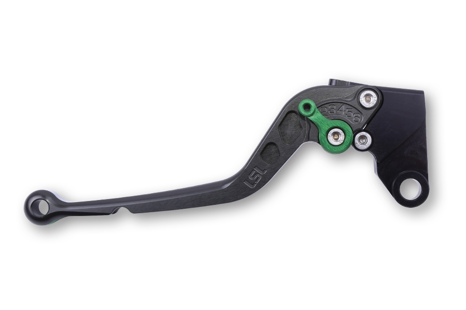 LSL Brake lever Classic R12, anthracite/green, long, green