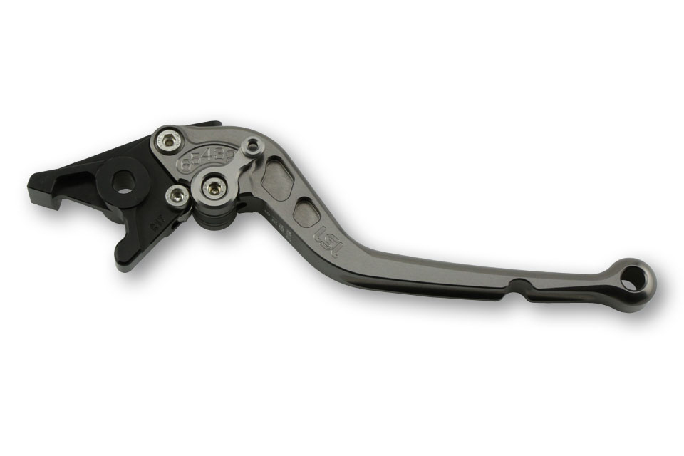 LSL Brake lever Classic R14, anthracite/anthracite, long, grey-black, grey-black