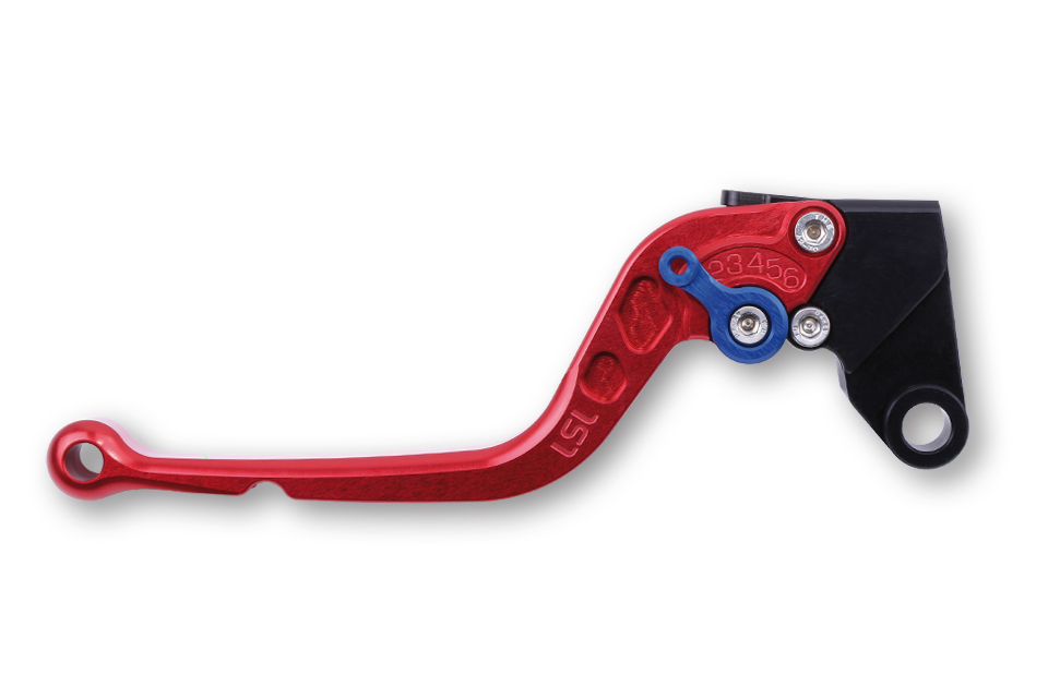 LSL Brake lever Classic R14, red/blue, long, blue