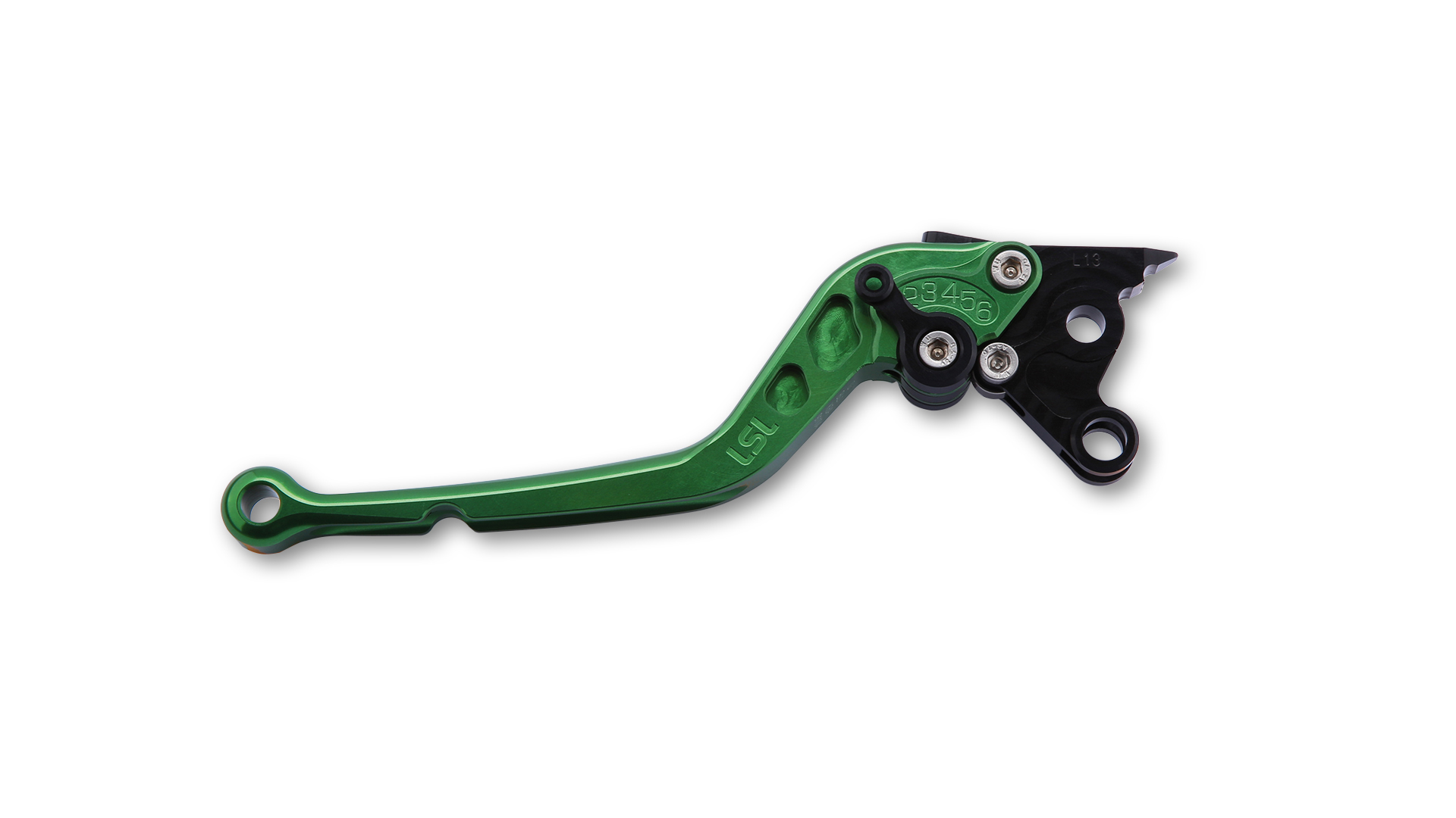 LSL Brake lever Classic R33, green/black, long, black