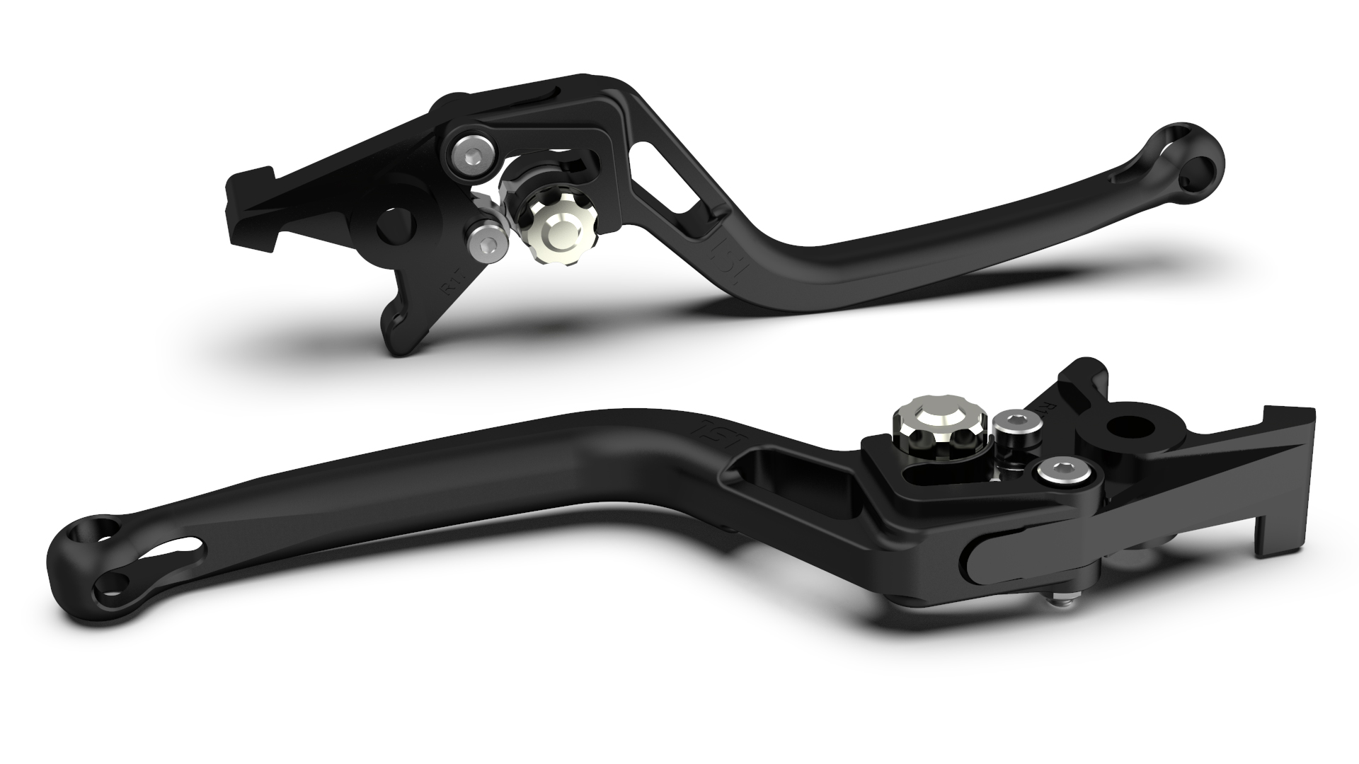 LSL Clutch lever BOW L33,black pearl blasted/silver, silver
