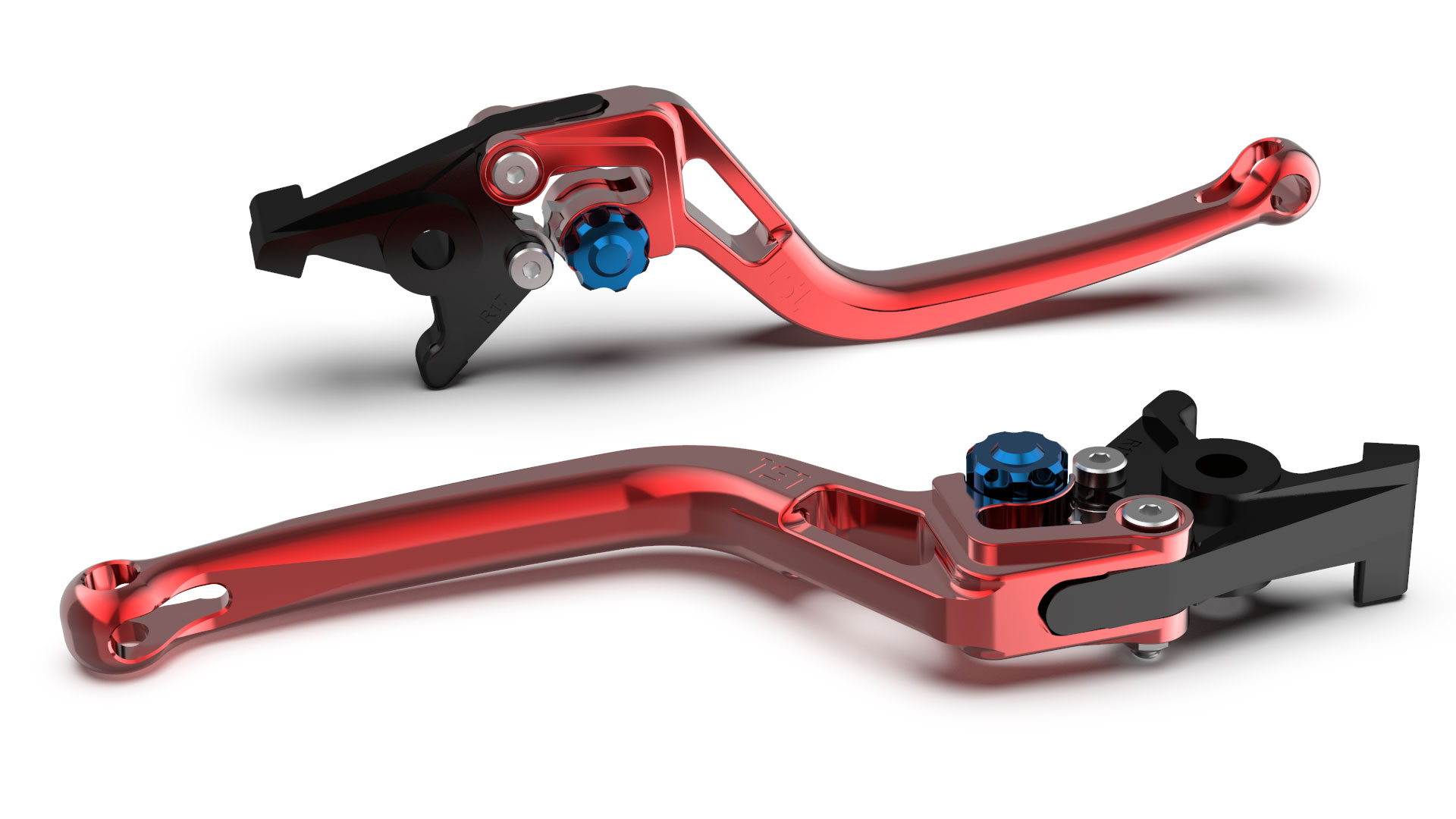 LSL Clutch lever BOW L35R, red/blue, blue