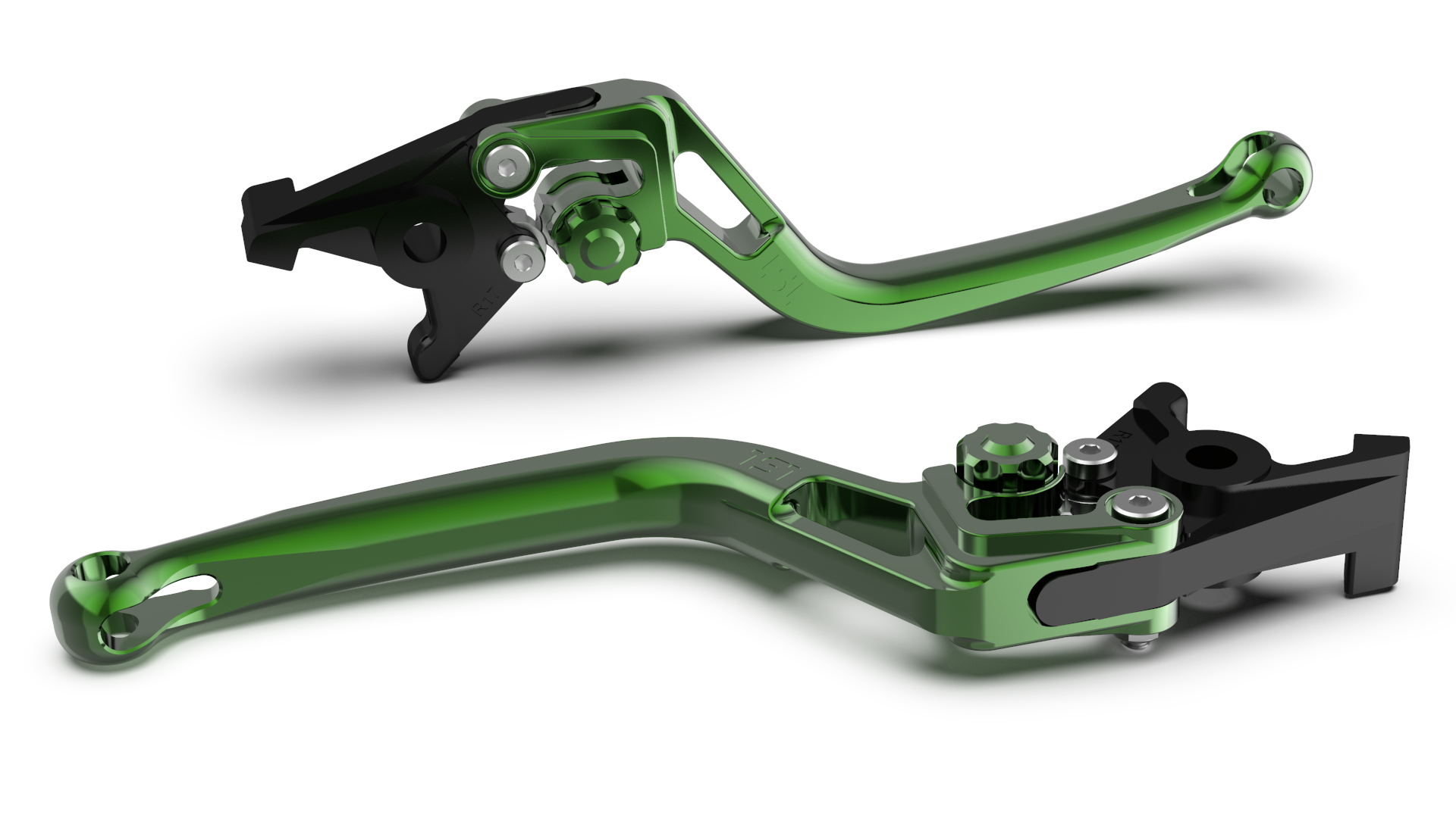 LSL Clutch lever BOW for Brembo 16 RCS, L37R, green/green, green