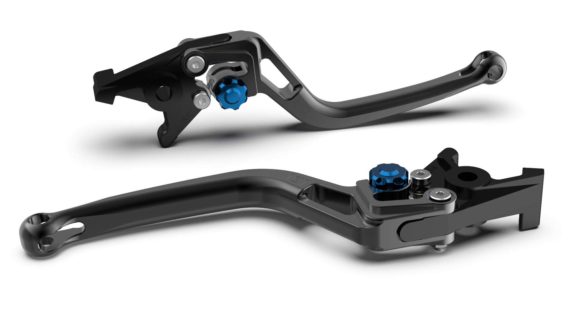 LSL Clutch lever BOW for Brembo 16 RCS, L37R, black/blue, blue