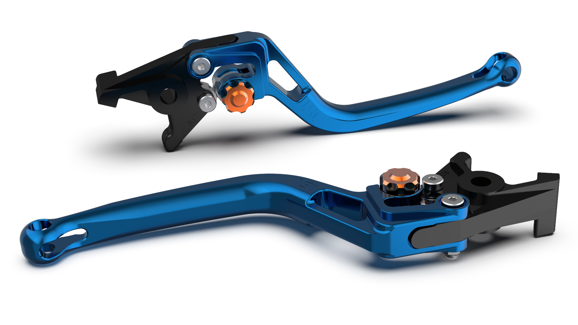 LSL Clutch lever BOW L66R, blue/orange, orange
