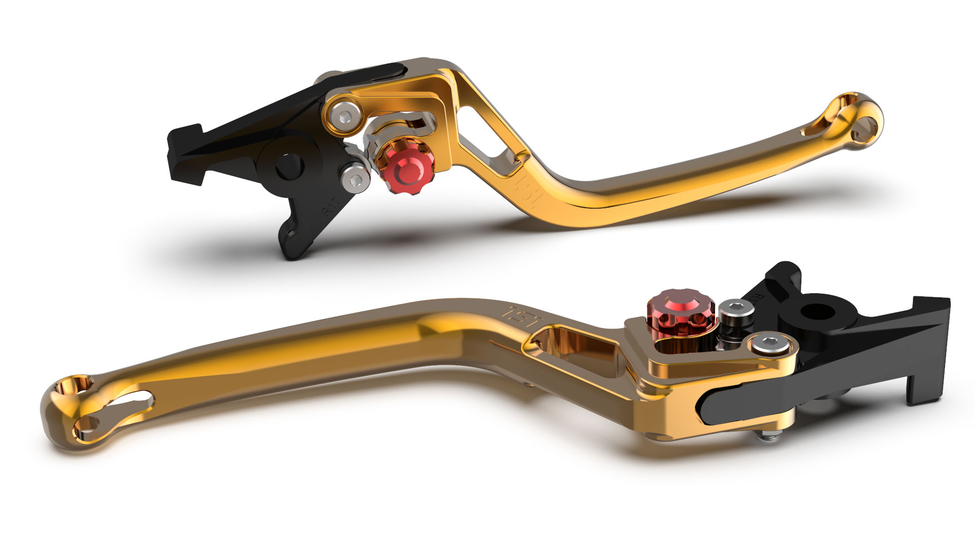 LSL Clutch lever BOW L66R, gold/red, red