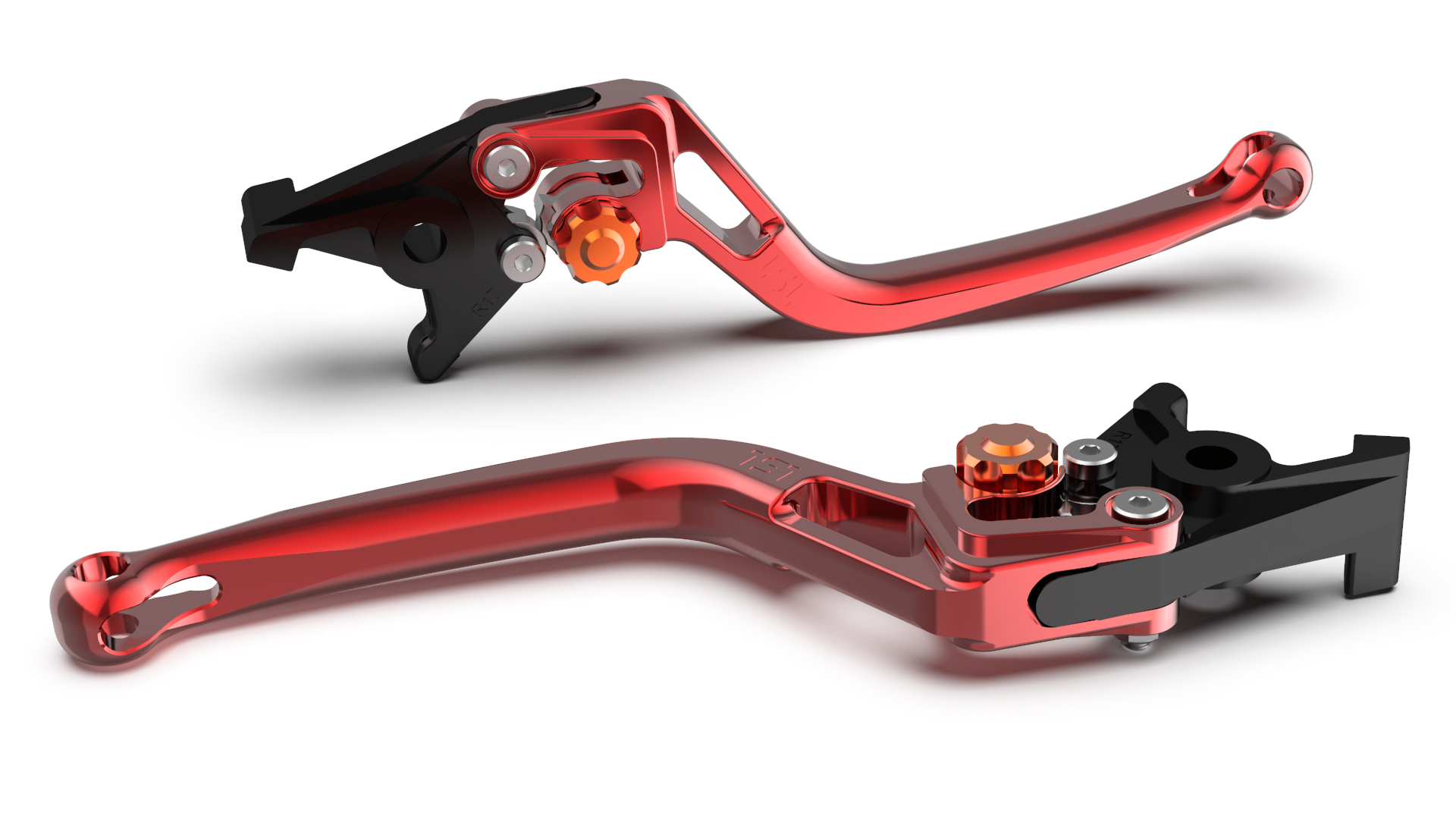 LSL Clutch lever BOW L66R, red/orange, orange
