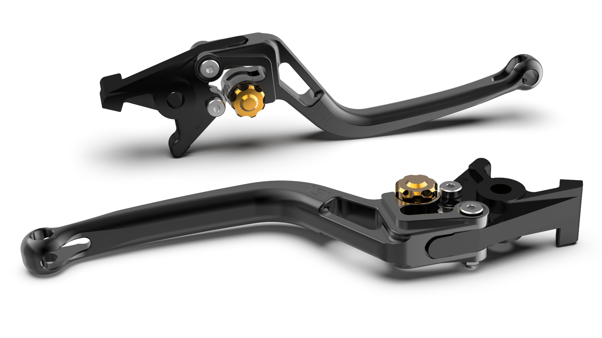 LSL Clutch lever BOW L66R, black/gold, gold