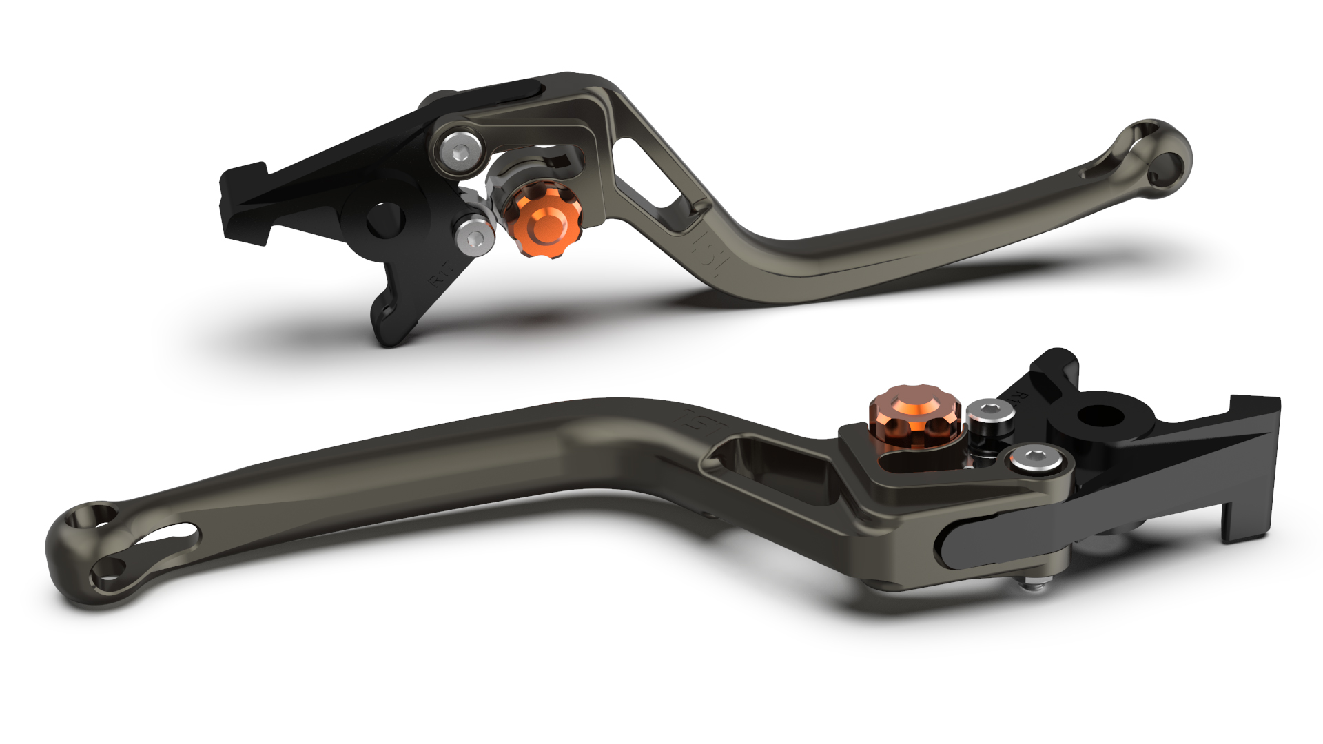 LSL Clutch lever BOW L66R, anthracite/orange, orange