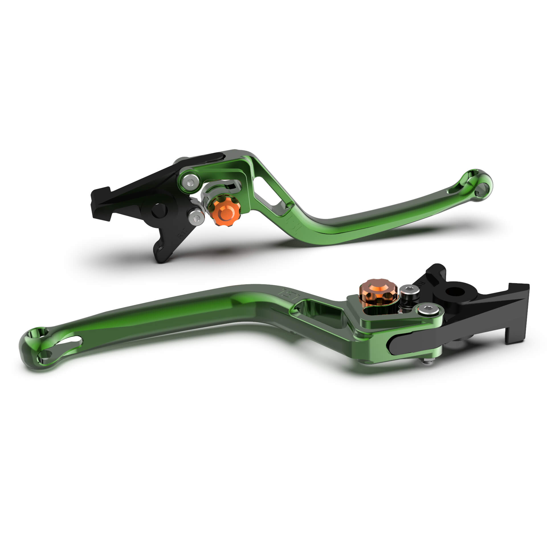 LSL Clutch lever BOW L67R green/orange, orange