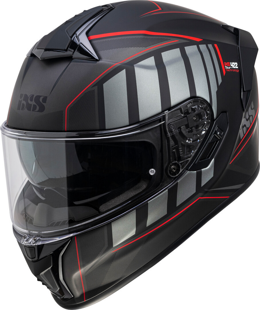 IXS 422 FG 2.1 Hjälm, svart-röd, storlek L