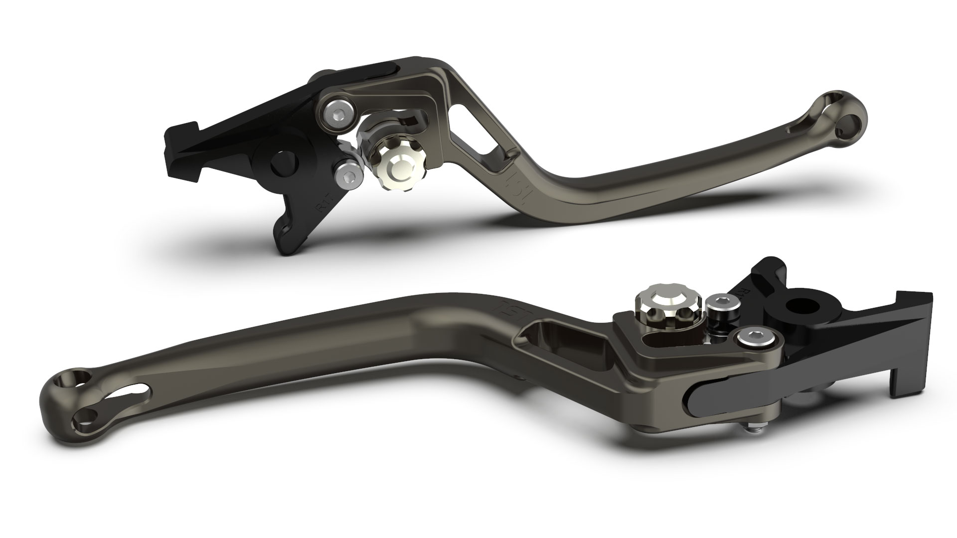 LSL Brake lever BOW R17, anthracite/silver, silver