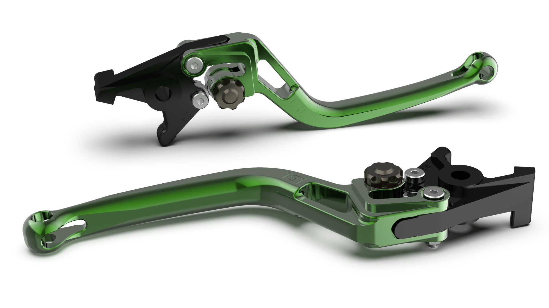 LSL Brake lever BOW R19R, green/anthracite, black-grey, black-grey