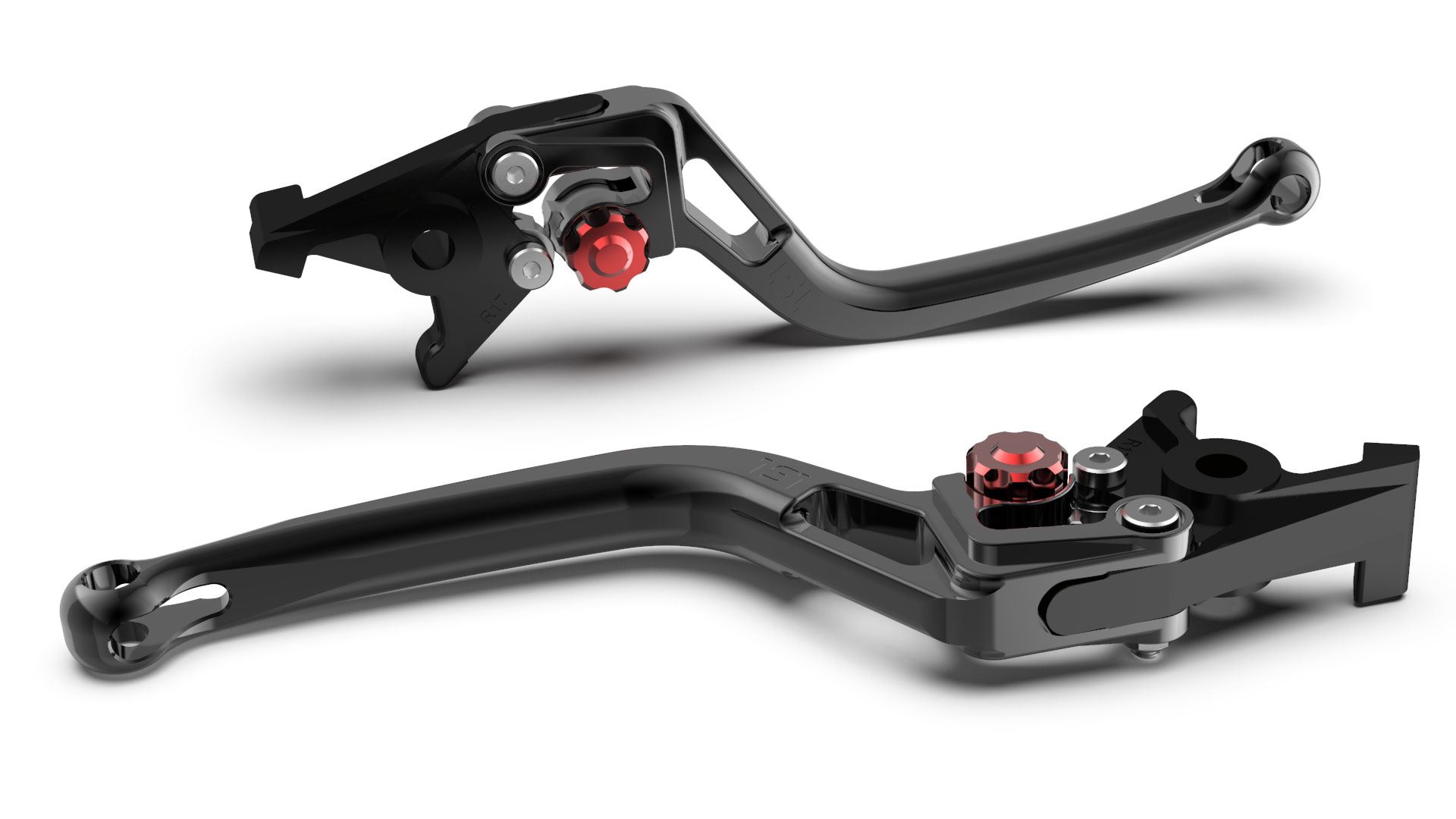 LSL Brake lever BOW R21, black/red, red