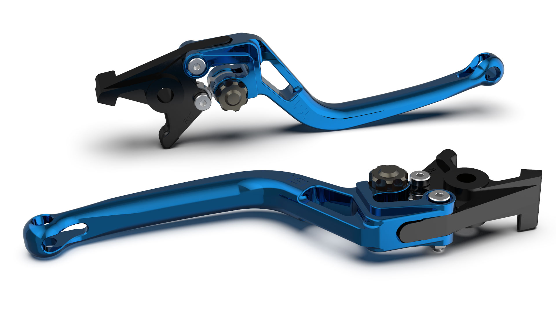 LSL Brake lever BOW R22, blue/anthracite, black-grey, black-grey