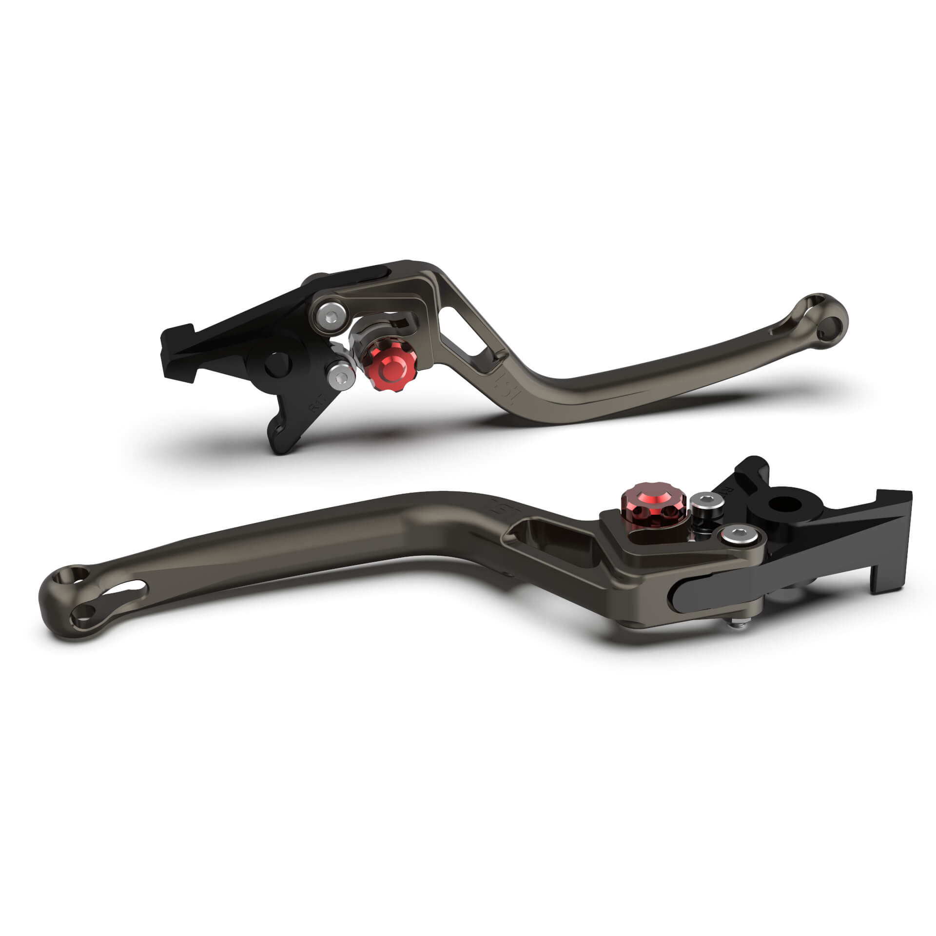 LSL Brake lever BOW R23R, anthracite/red, red