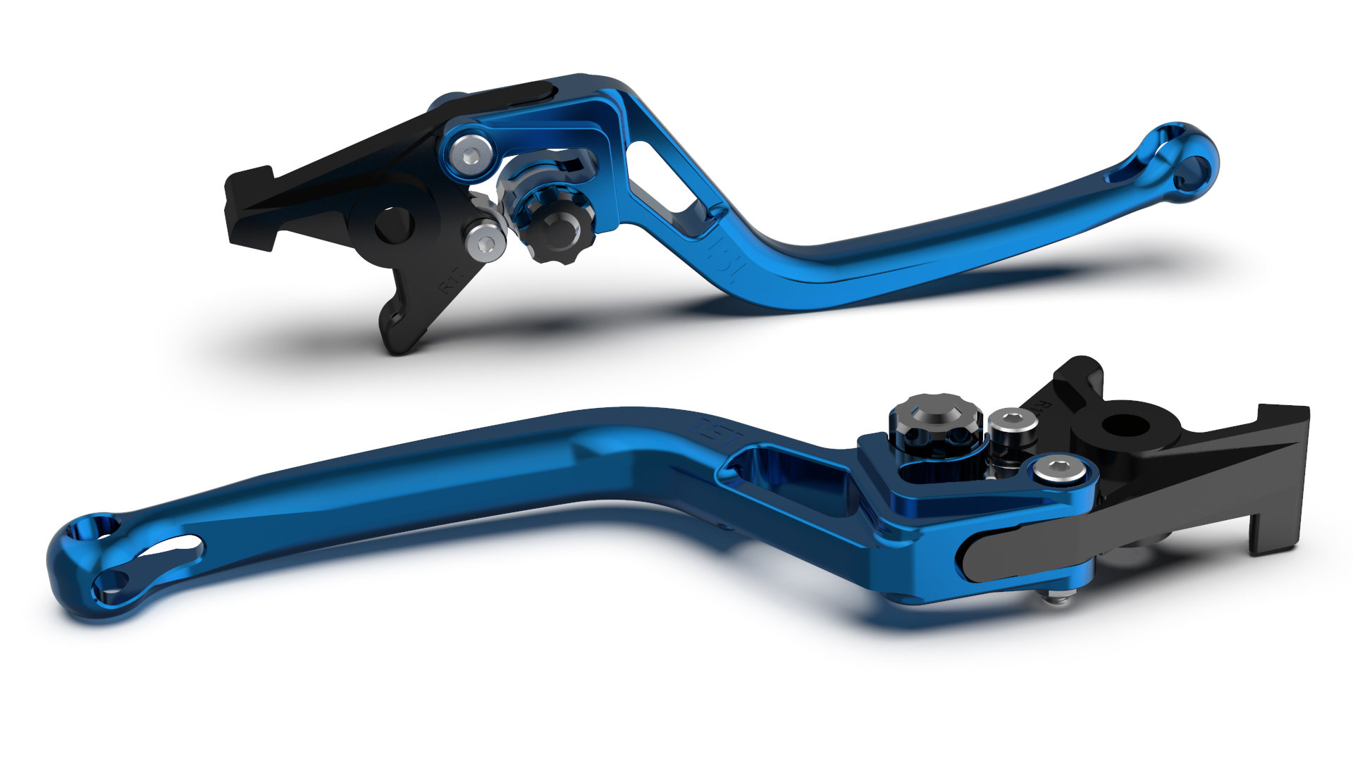 LSL Brake lever BOW R33, blue/black, black