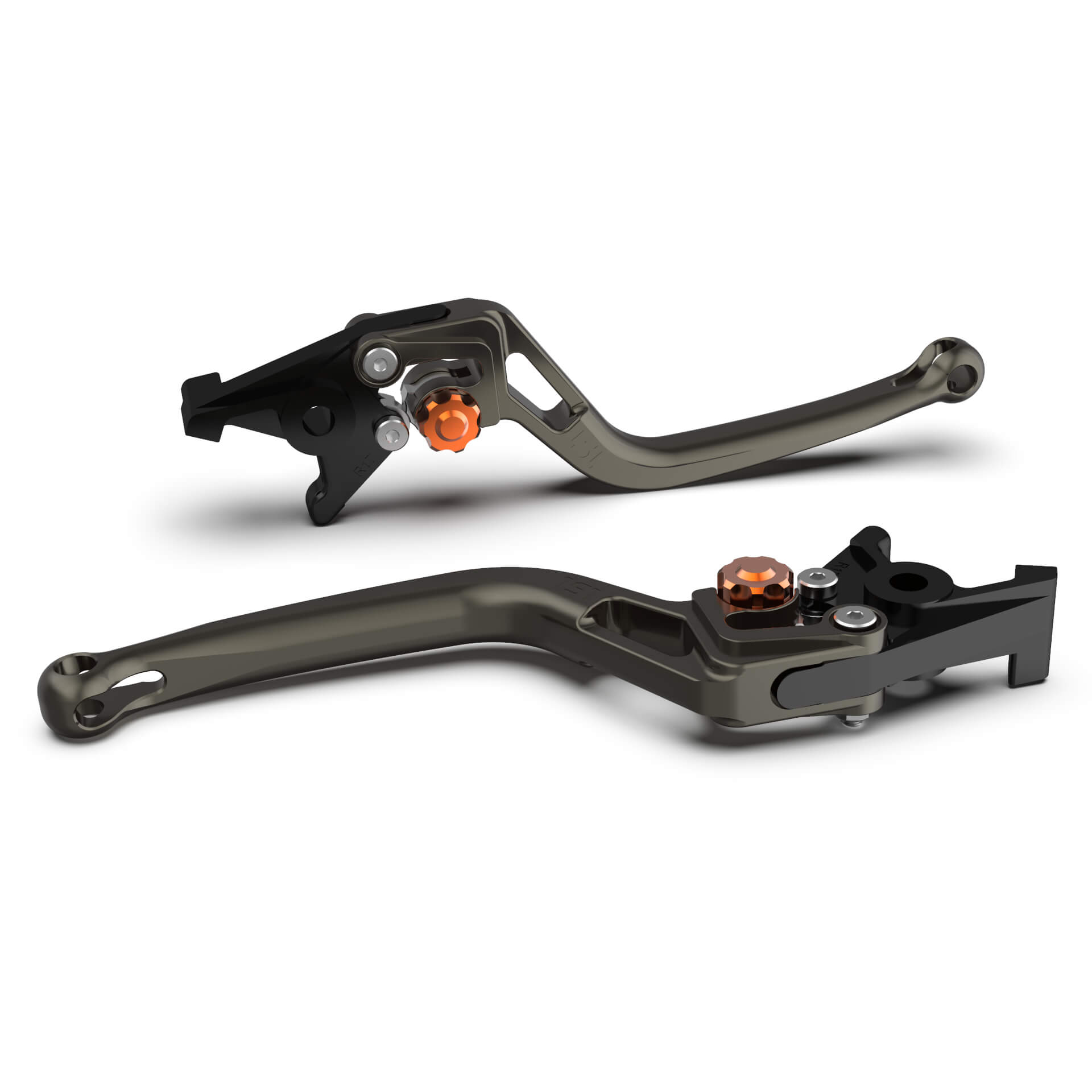 LSL Brake lever BOW R33, anthracite/orange, orange