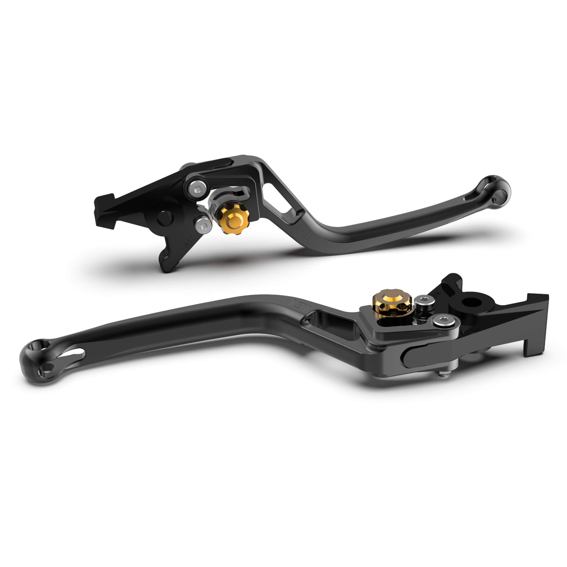LSL Brake lever BOW R35R, black/gold, gold