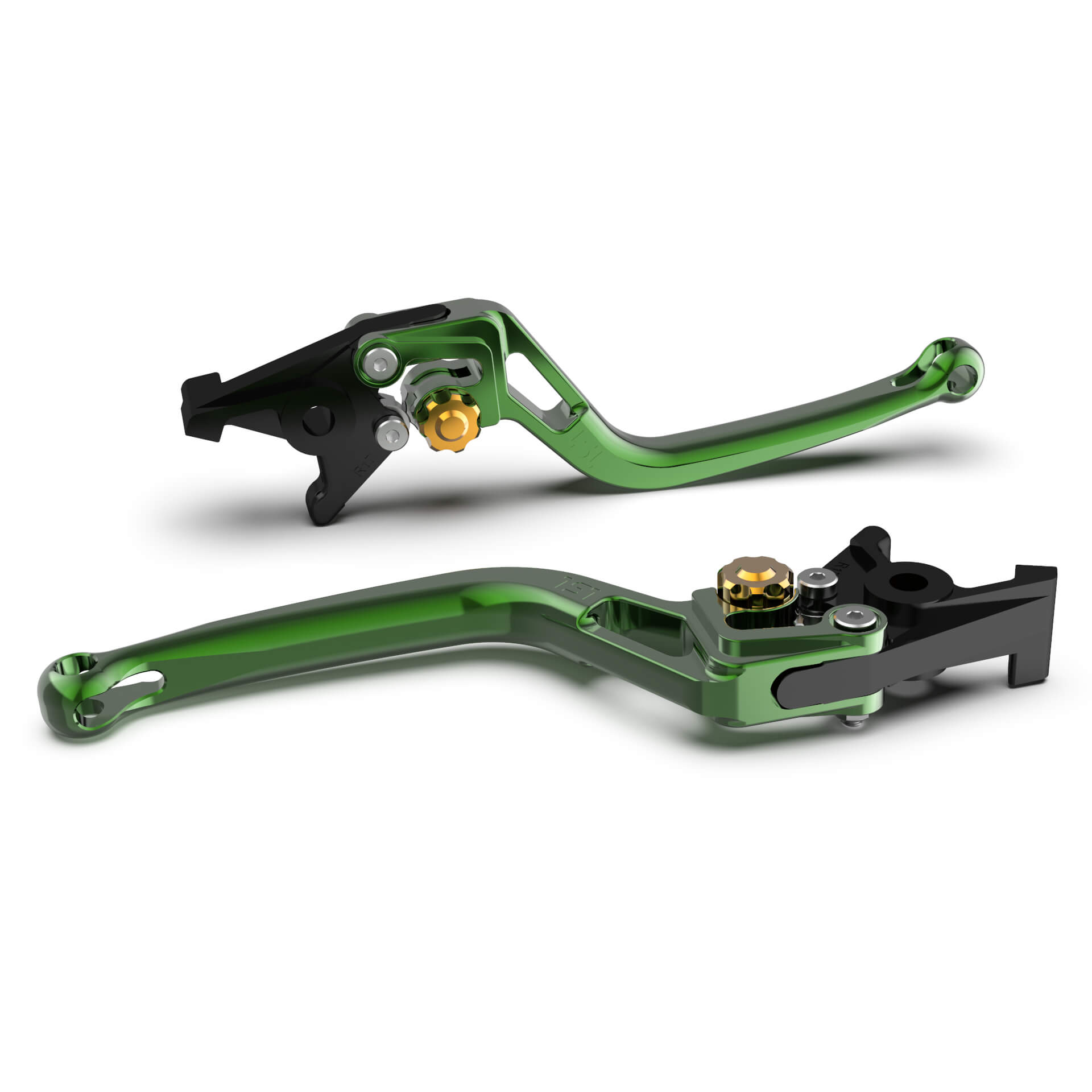LSL Brake lever BOW R36, green/gold, gold