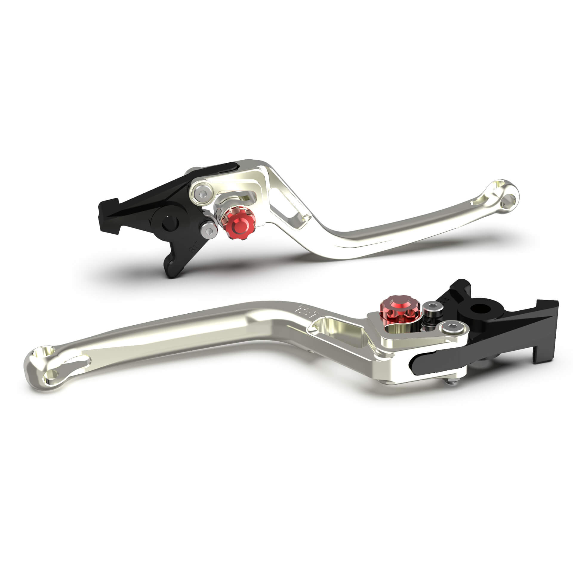 LSL Brake lever BOW R48R, silver/red, red