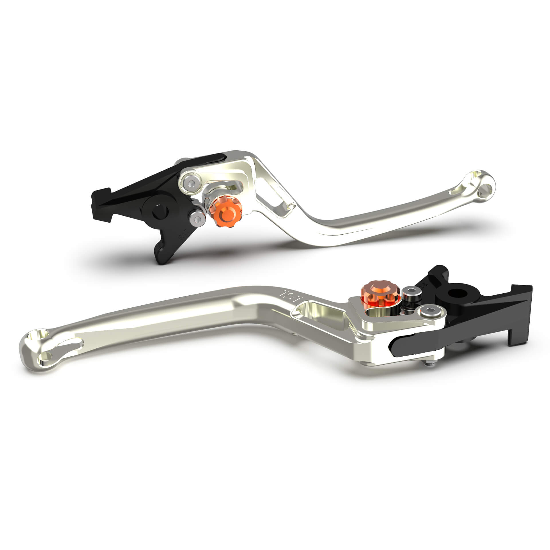 LSL Brake lever BOW R52R, silver/orange, orange