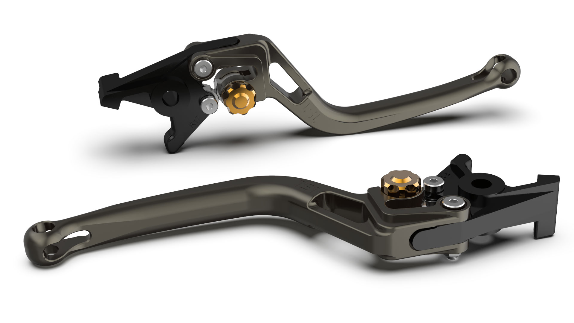LSL Brake lever BOW R68R, anthracite/gold, gold