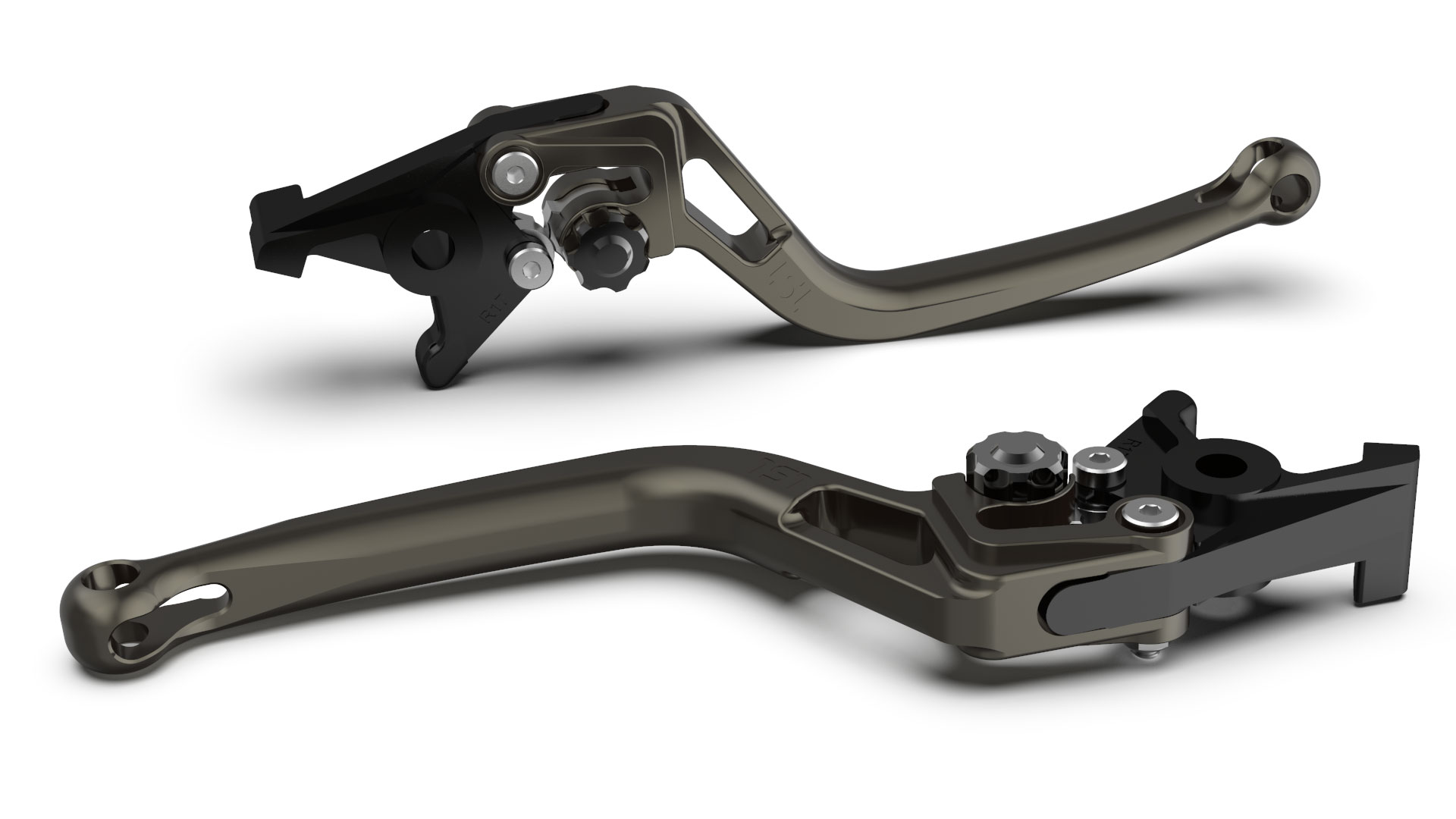 LSL Brake lever BOW R68R, anthracite/black, black