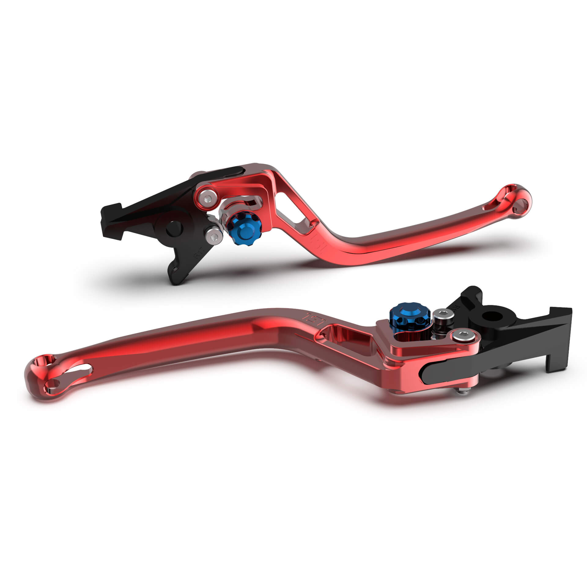 LSL Brake lever BOW R68R, red/blue, blue