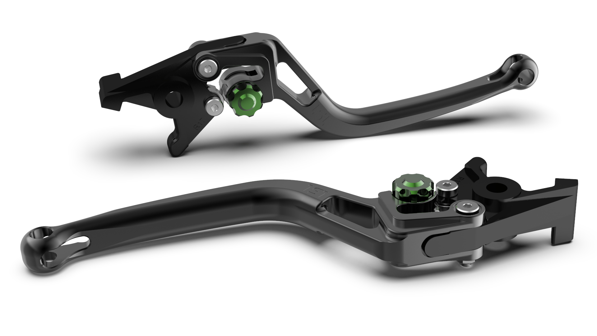 LSL Brake lever BOW R68R, black/green, green