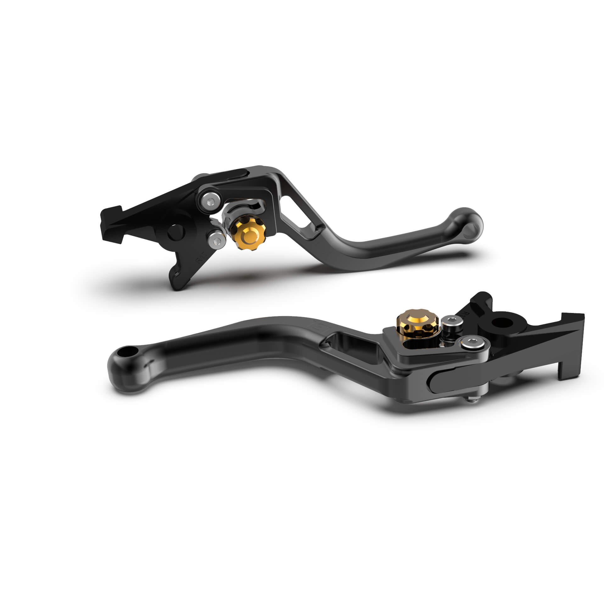 LSL Clutch lever BOW L06, short, black/gold, gold