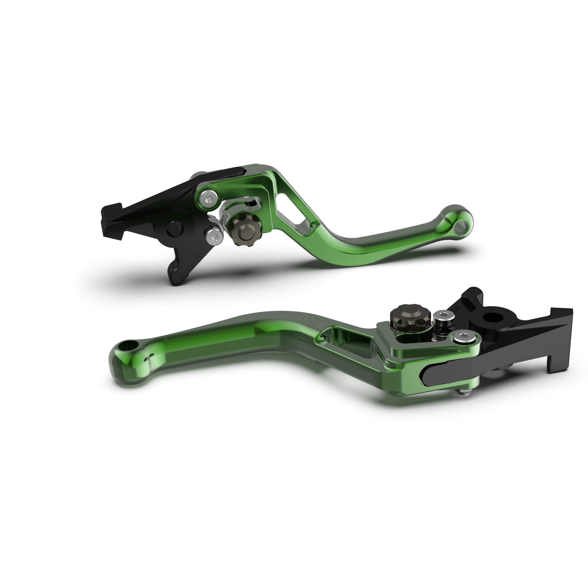 LSL Clutch lever BOW L13, short, green/anthracite, black-grey, black-grey
